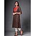 Multi colour cotton kurti with stripes