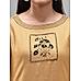 Mustard yellow viscose plain kurti with embroidery