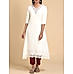 Off white 60's cotton kurti with embroidery