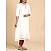 Off white 60's cotton kurti with embroidery