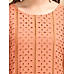 Brick brown viscose schiffli kurti