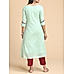 Light green 80's cotton kurti with embroidery