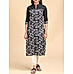 Black 60's cotton printed kurti