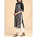 Black 60's cotton printed kurti