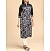 Black 60's cotton printed kurti