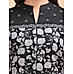 Black 60's cotton printed kurti