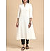 Ivory schiffli kurti with handwork