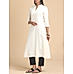 Ivory schiffli kurti with handwork