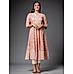 Peach Viscose Kurti with Foil Print