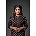 Meroon 60S Cotton Kurti with Mill Print