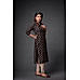 Black 60S Cotton Kurti with Mill Print