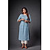 Grey 60S Cotton Kurti with Mill Print