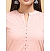 Dusty pink 80's cotton kurti with sequins work