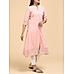 Dusty pink 80's cotton kurti with sequins work