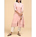 Dusty pink 80's cotton kurti with sequins work