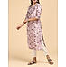 Viscose linen printed kurti with embroidery