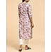 Viscose linen printed kurti with embroidery