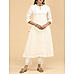 Off-White cotton kurti with embroidery and sequence work