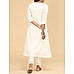 Off-White cotton kurti with embroidery and sequence work