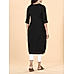 Black modal chanderi kurti with embroidery