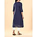 Navy blue 80's cotton kurti with sequins work