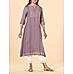 Purple viscose georgette kurti with sequins work