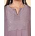 Purple viscose georgette kurti with sequins work