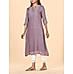 Purple viscose georgette kurti with sequins work