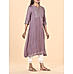 Purple viscose georgette kurti with sequins work