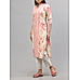 Beigie and pink 60's cotton printed kurti