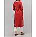 Red viscose plain kurti with embroidery