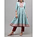 Multi colour 60's cotton printed kurti with sequins work