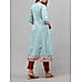 Multi colour 60's cotton printed kurti with sequins work