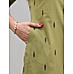 Olive green cotton dobby kurti with print