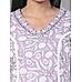 Light purple 60's cotton kurti with print