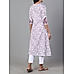 Light purple 60's cotton kurti with print