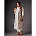 Off white modal chanderi kurti with floral print