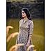 Multi colour muslin silk printed kurti  with hand work