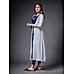 Multi-colour muslin silk printed kurti  with handwork and overcoat