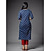 Den Blue Cotton Kurti with Mill Print