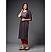 Black 60S Cotton Kurti with Mill Print