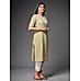 Green Cotton Kurti with Mill Print