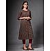 Black 60S Cotton Kurti with Mill Print