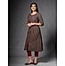 Black 60S Cotton Kurti with Mill Print