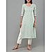 Mint green 60's cotton printed kurti