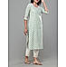 Mint green 60's cotton printed kurti