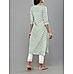 Mint green 60's cotton printed kurti