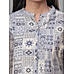 Light grey modal chanderi printed kurti