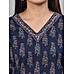 Navy blue 60's cotton printed kurti