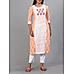 Multi colour viscose printed kurti with embroidery